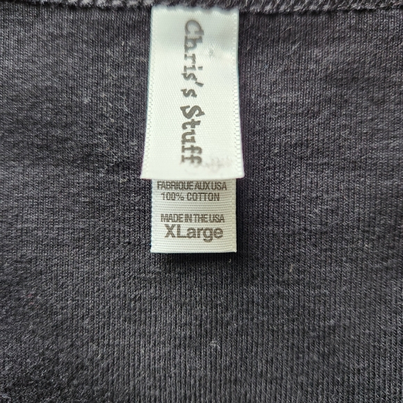 Women's Black Short Sleeve T-Shirt Rhinestone Bling Wine Glasses size XL - Picture 4 of 5